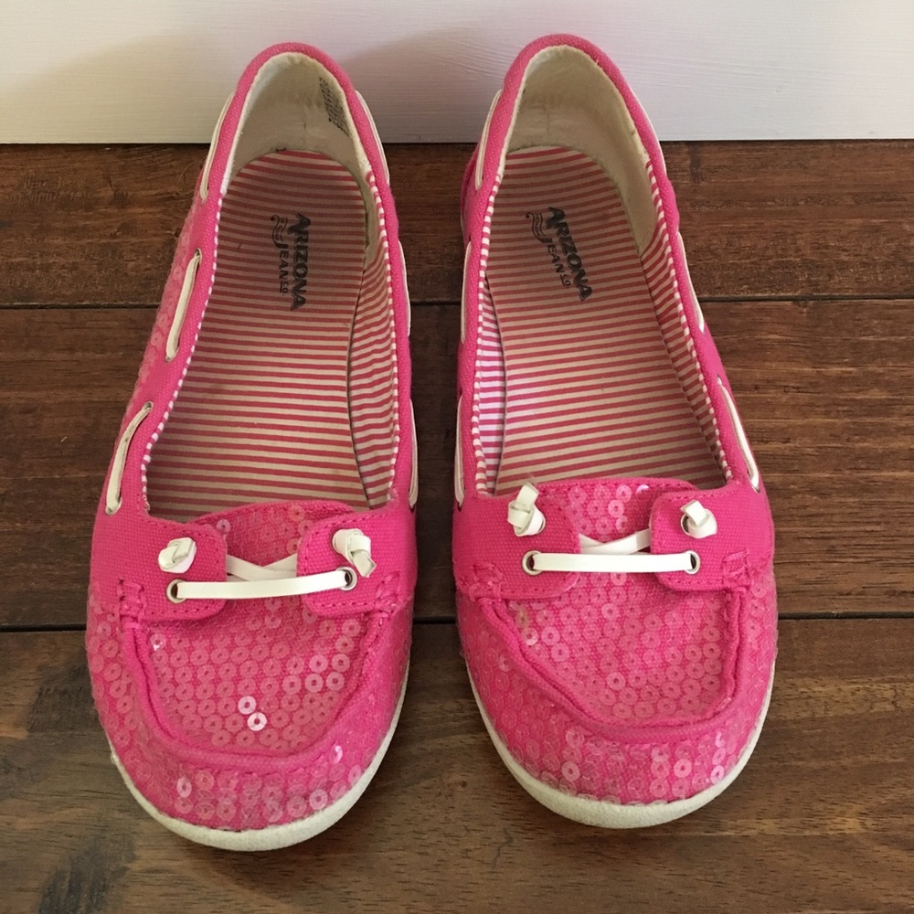 Pink Boat shoes (Sperry Top Sider dupes)